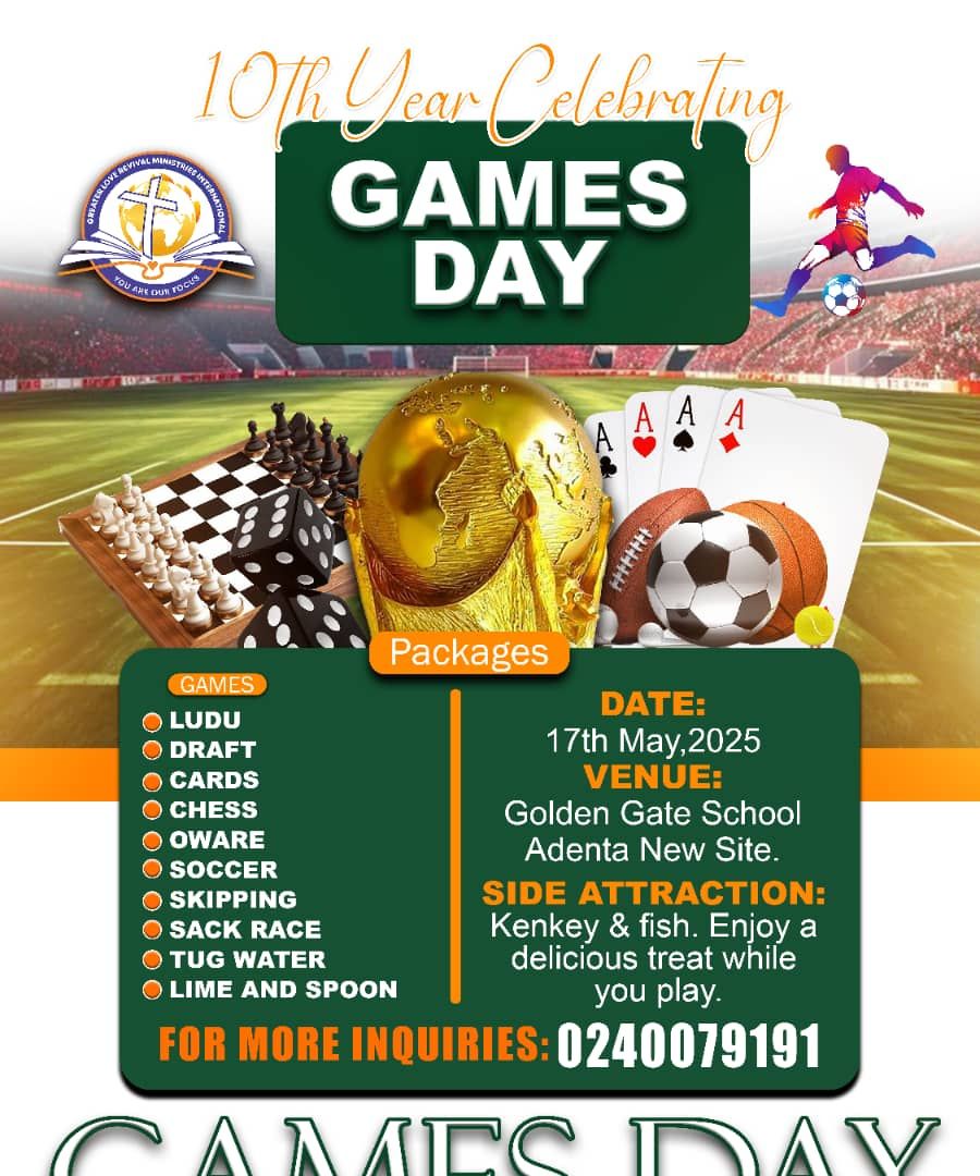 Games Day - May 17
